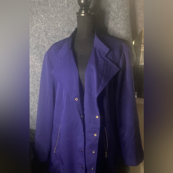 Catherines Jackets & Blazers - Size 3X Blue Jacket by “Added Dimension at Catherine’s”